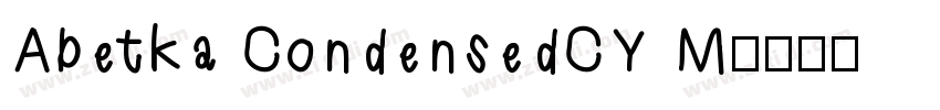 Abetka CondensedCY M字体转换